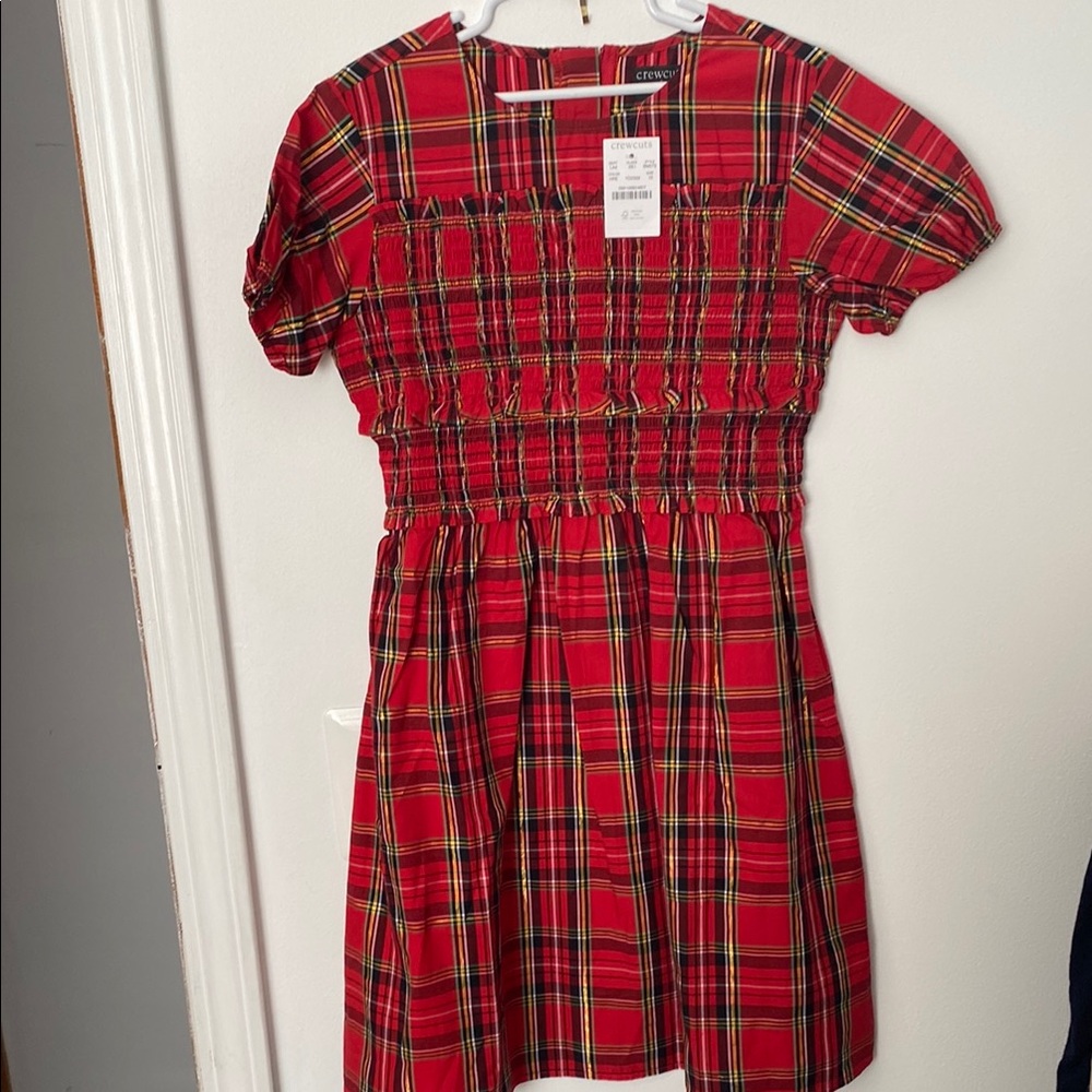 Crewcuts Red Plaid Kids Dress